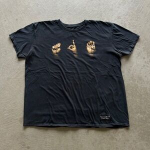 TDE Sign Language Shirt Size XXL Black Top Dawg Ent Sign Rap Hip Hop
